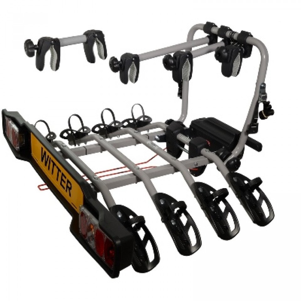 witter zx304eu clamp on towball mounted 4 bike cycle carrier technical image post thumb